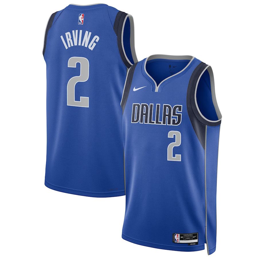 Men Dallas Mavericks #2 Kyrie Irving Nike Royal 2022-23 Swingman NBA Jersey->dallas mavericks->NBA Jersey